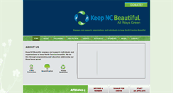 Desktop Screenshot of keepncbeautiful.org