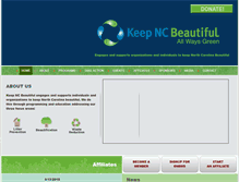 Tablet Screenshot of keepncbeautiful.org